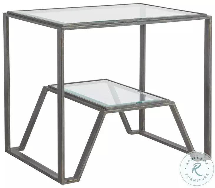 Metal Designs St Laurent Byron Rectangular End Table
