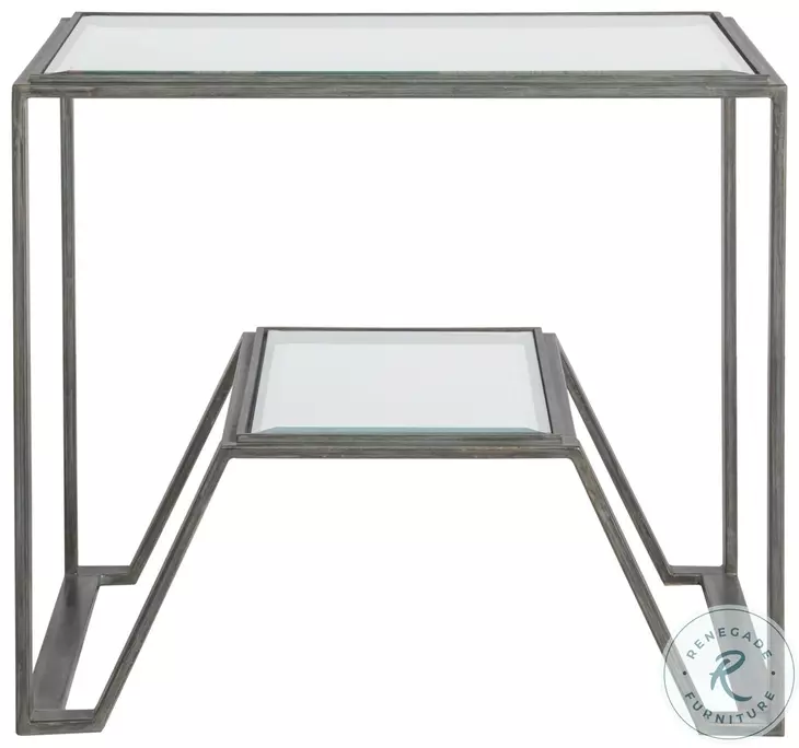 Metal Designs St Laurent Byron Rectangular End Table