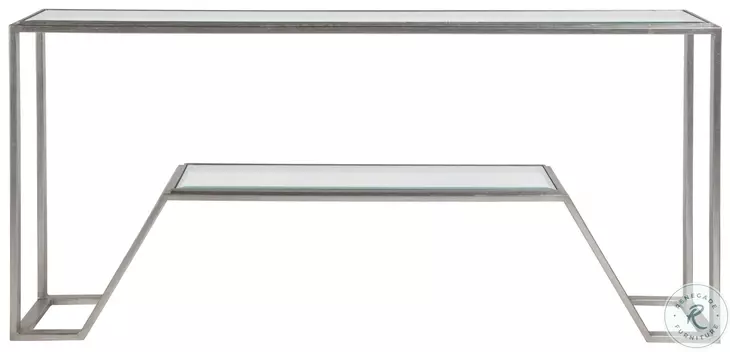 Metal Designs Silver Leaf Byron Console Table