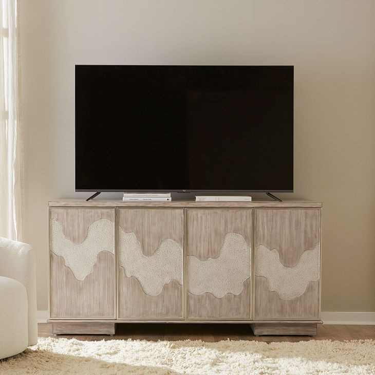 Terrace Gravel 4 Door Accent Cabinet
