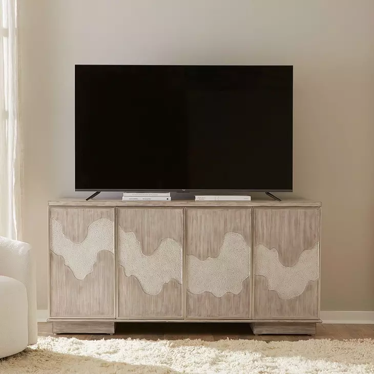 Terrace Gravel 4 Door Accent Cabinet