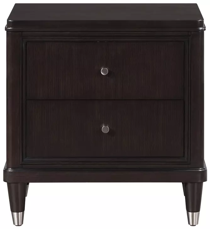 Emberlyn Brown 2 Drawer Nightstand