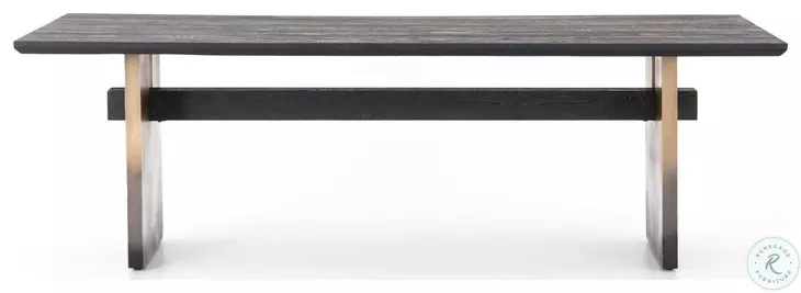 Brennan Worn Black Dining Table