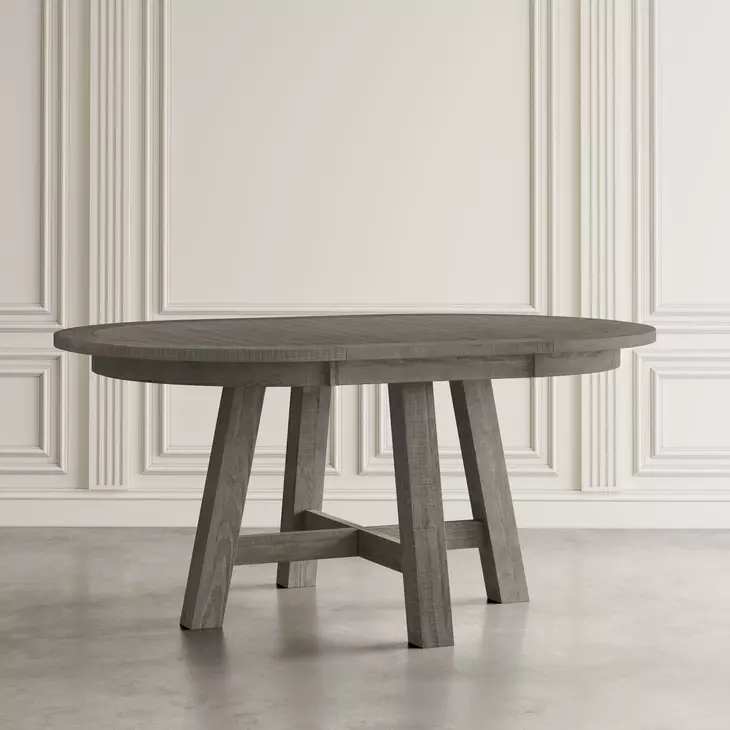 Telluride Driftwood Gray and White Upholstered 7 Piece Counter Height Dining Set