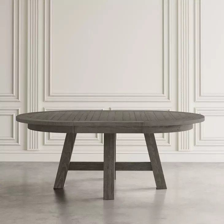 Telluride Driftwood Gray and Beige Upholstered 5 Piece Counter Height Dining Set