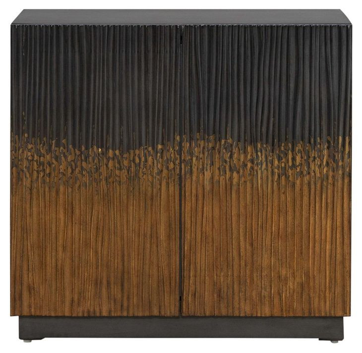 Fiore Satin Espresso 2 Door Accent Cabinet