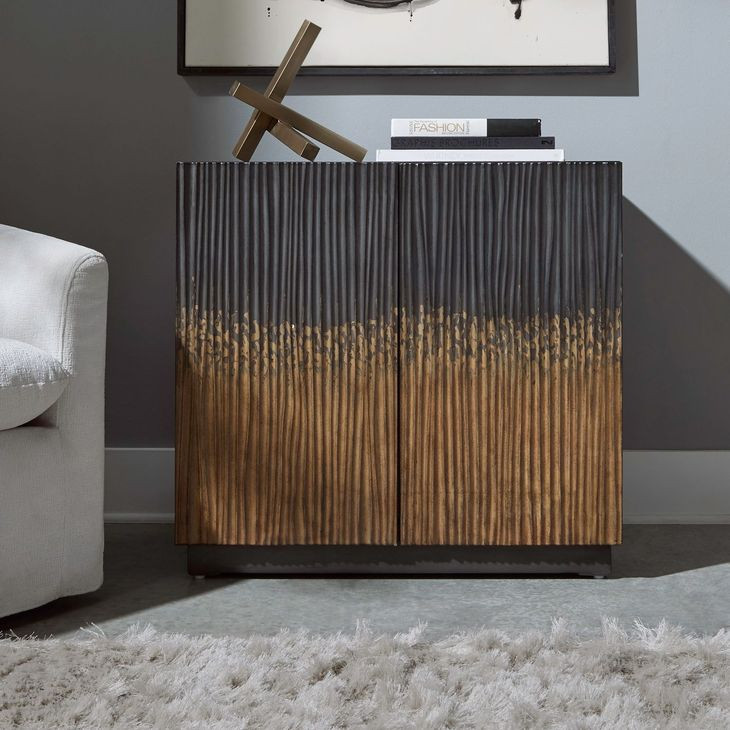 Florentine Satin Espresso 2 Door Accent Cabinet