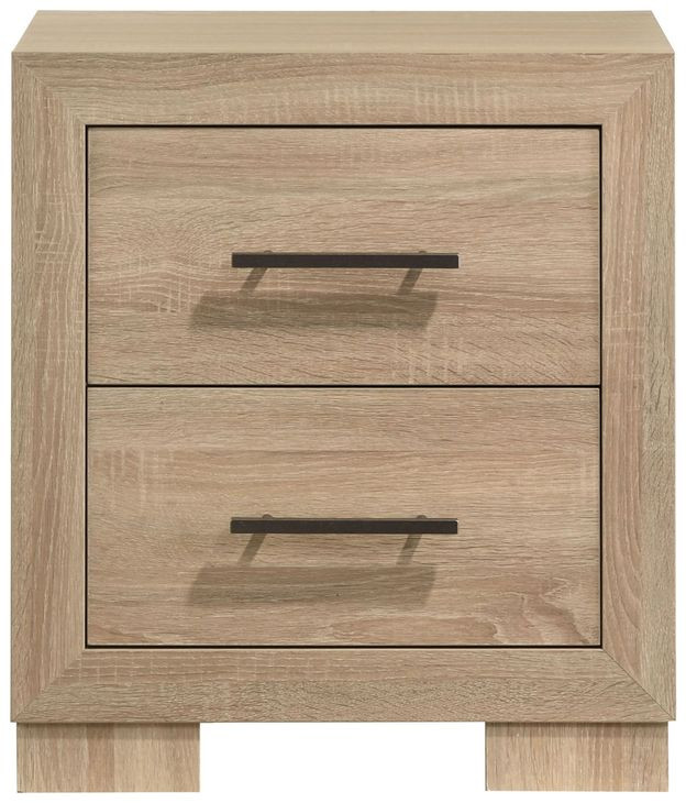 Arielle Light Oak 2 Drawer Nightstand
