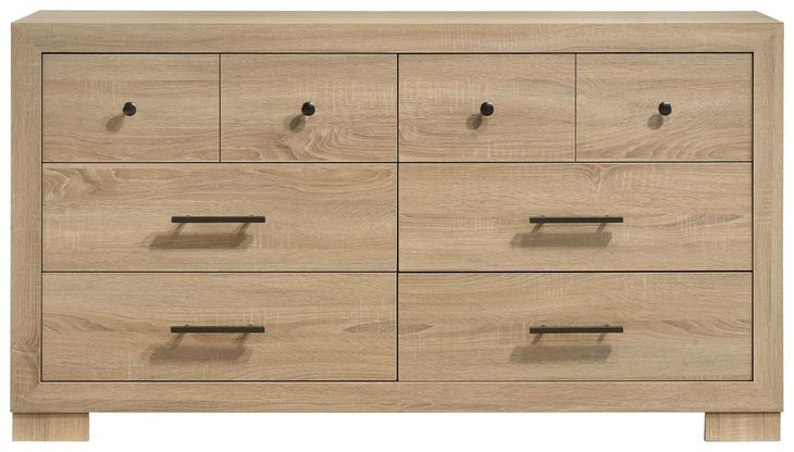 Arielle Light Oak 6 Drawer Dresser