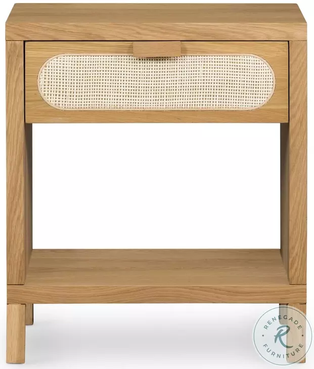 Allegra Natural Cane Panel Bedroom Set