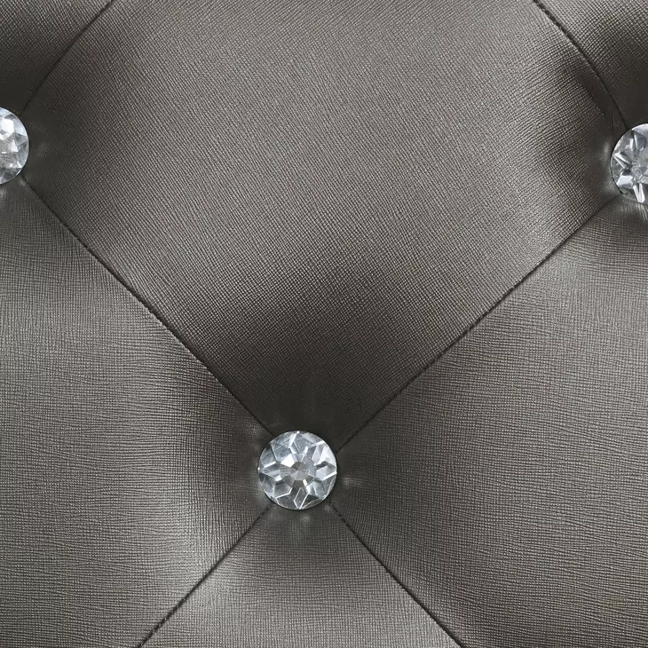 Gunnison Silver Metallic King Panel Bed