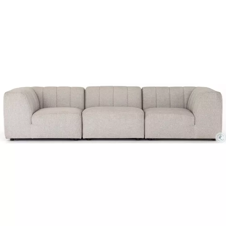 Gwen Faye Ash Performance Fabric Outdoor Modular Sofa