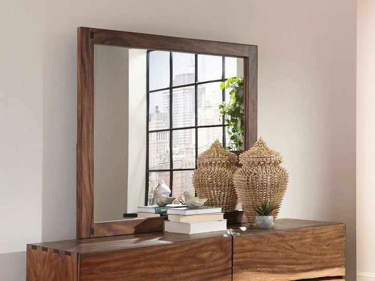 Winslow Smoky Walnut And Coffee Bean Mirror
