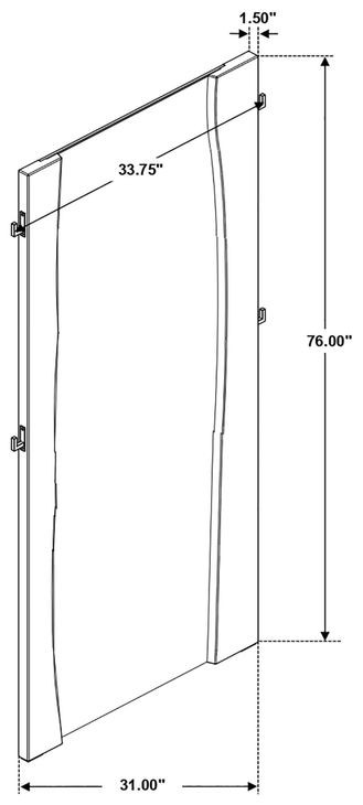 Winslow Smoky Walnut And Coffee Bean Floor Mirror