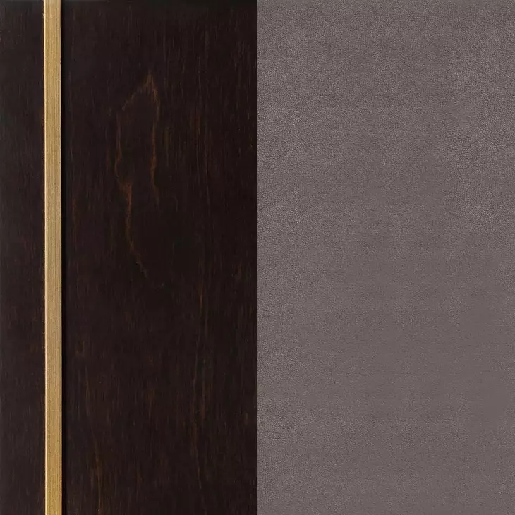 Durango Smoked Peppercorn And Grey King Upholstered Panel Bed