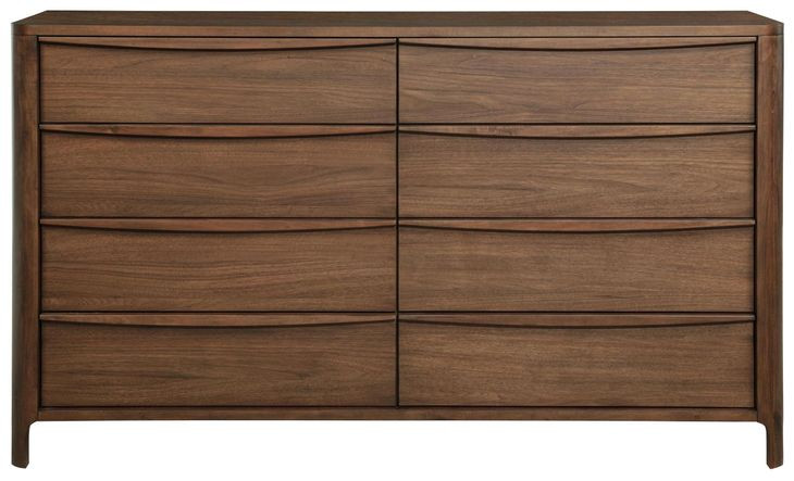 Maderia Walnut 8 Drawer Dresser