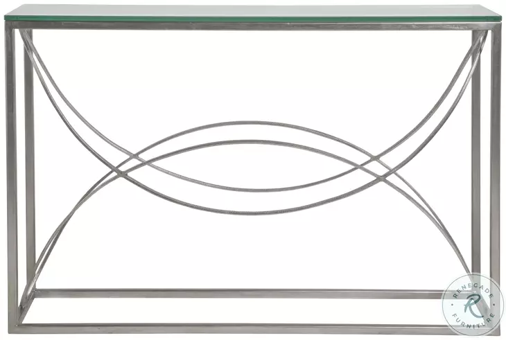 Metal Designs Silver Leaf Ellipse Rectangular Occasional Table Set