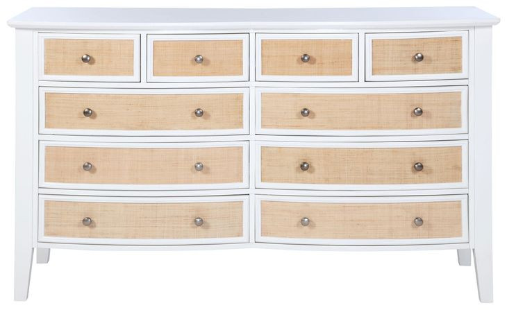 Bexhill White 10 Drawer Dresser