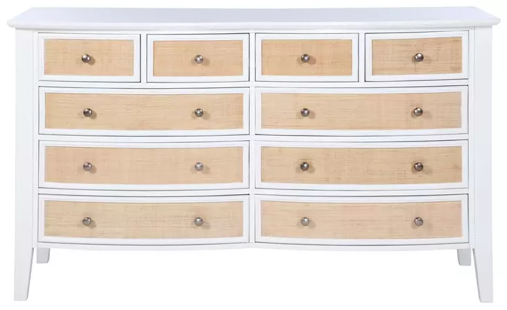 Bexhill White 10 Drawer Dresser