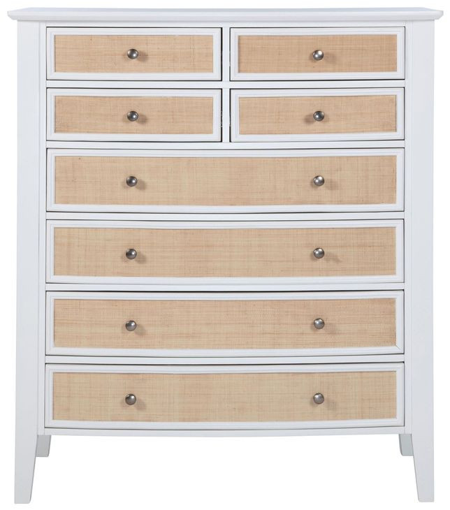 Bexhill White 8 Drawer Chest