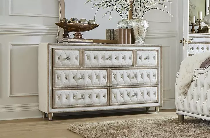 Antonella Ivory And Camel Dresser