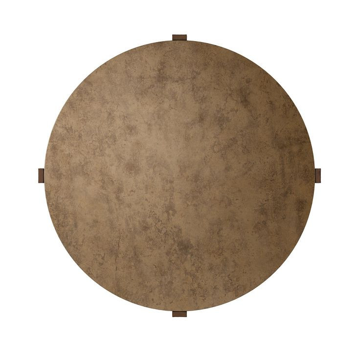 Bingham Antiqued Brass Aluminum Coffee Table