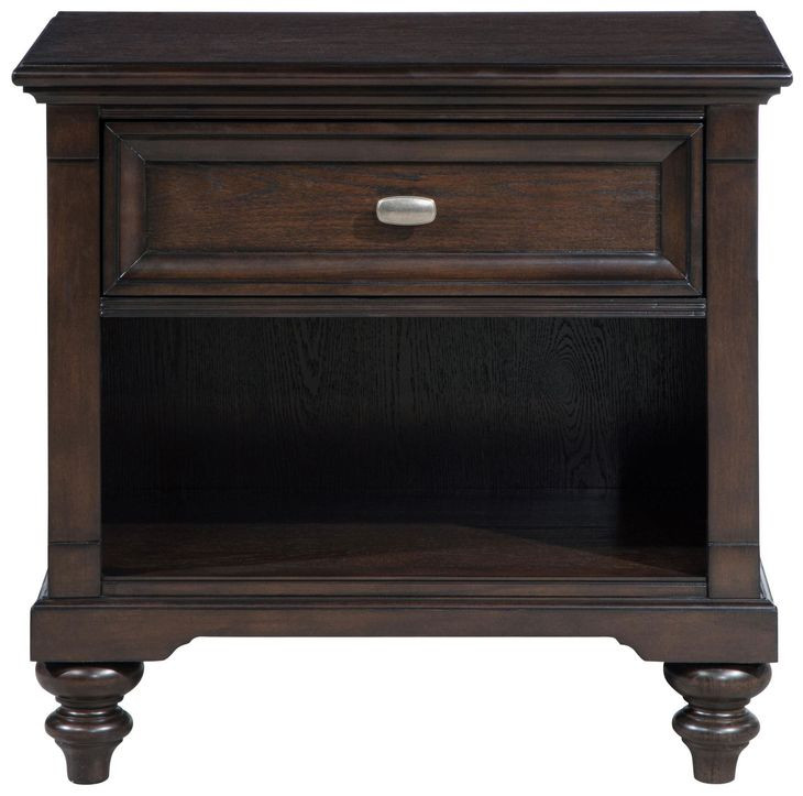 Andover Dark Oak 1 Drawer Nightstand