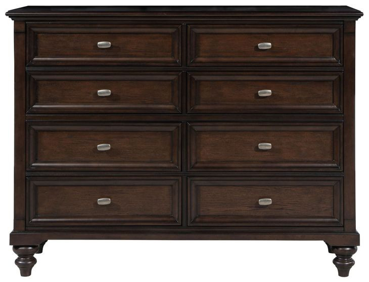 Andover Dark Oak 8 Drawer Dresser