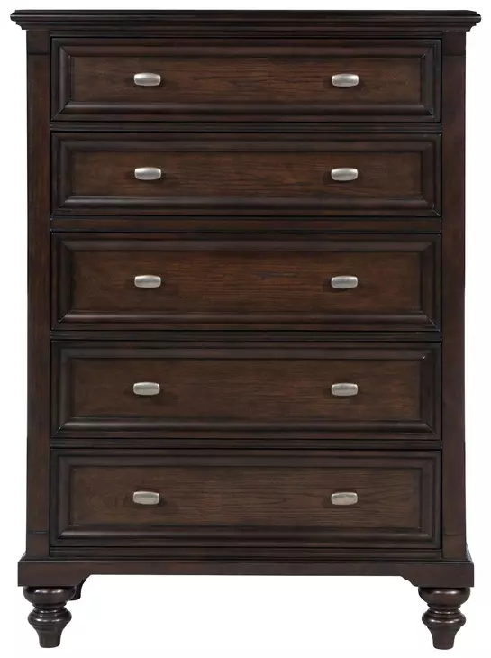 Andover Dark Oak 5 Drawer Chest