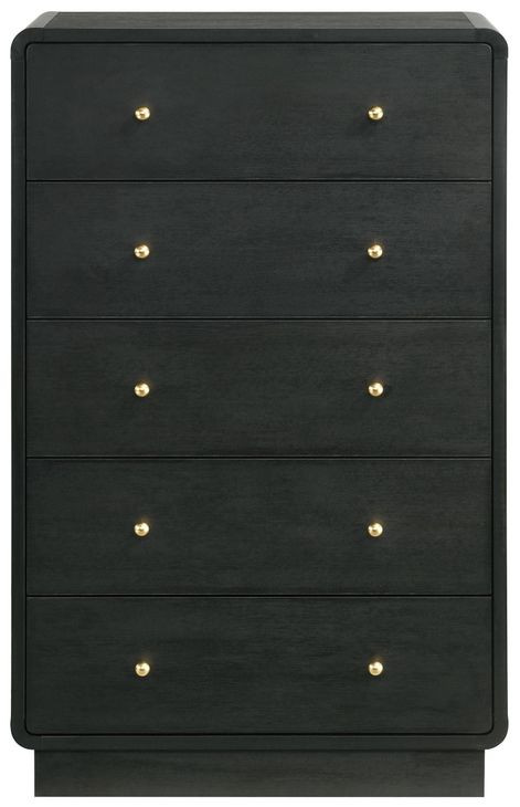 Cavelle Black 5 Drawer Chest