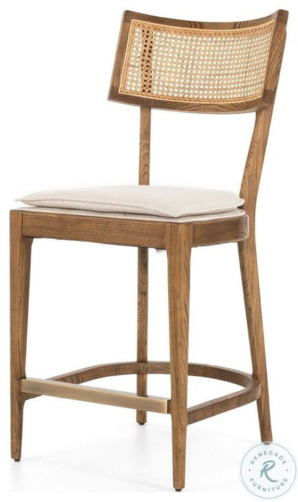 Britt Toasted Nettlewood Performance Fabric Counter Height Stool