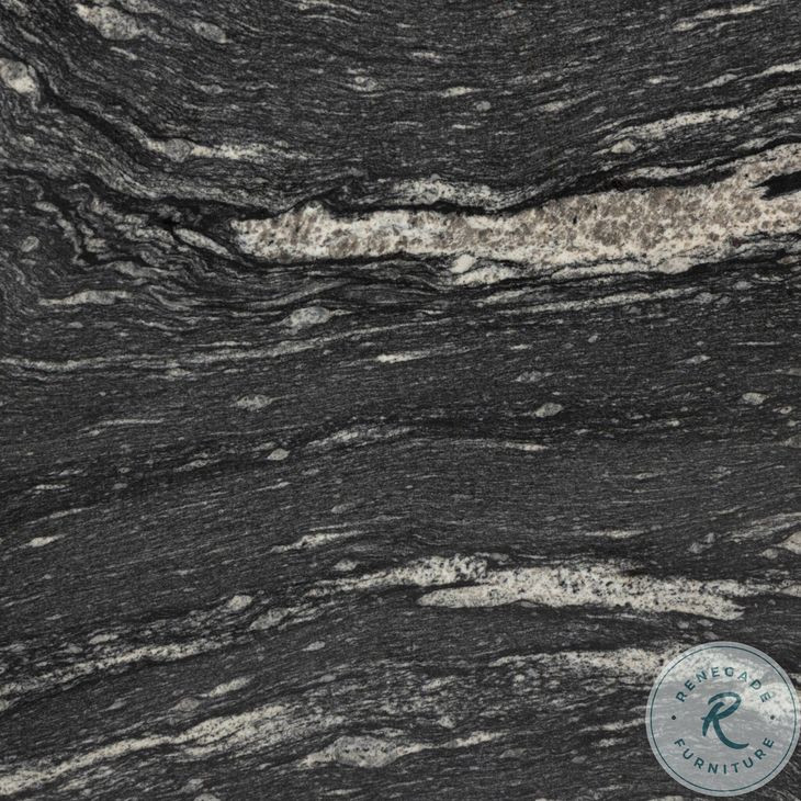 Corbett Polished Black Marble Small Round Coffee Table