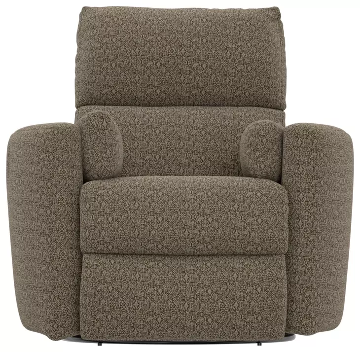 Barrett Stone Swivel Glider Recliner with Pillow