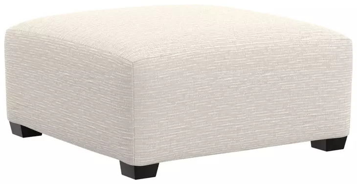 Barrett Natural Upholstered Square Cocktail Ottoman
