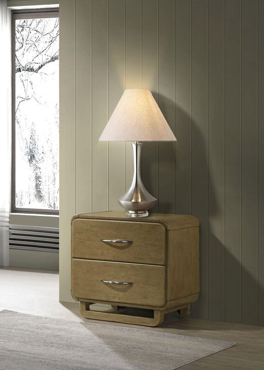 Amsbury Nutmeg 2 Drawer Nightstand