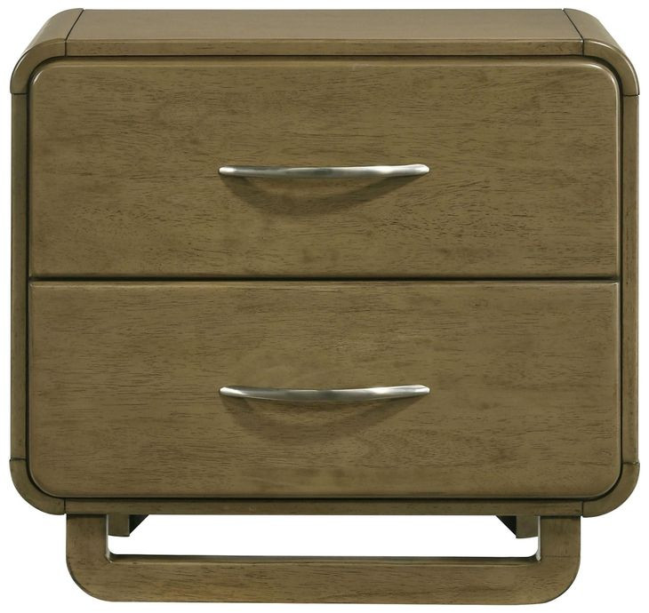 Amsbury Nutmeg 2 Drawer Nightstand
