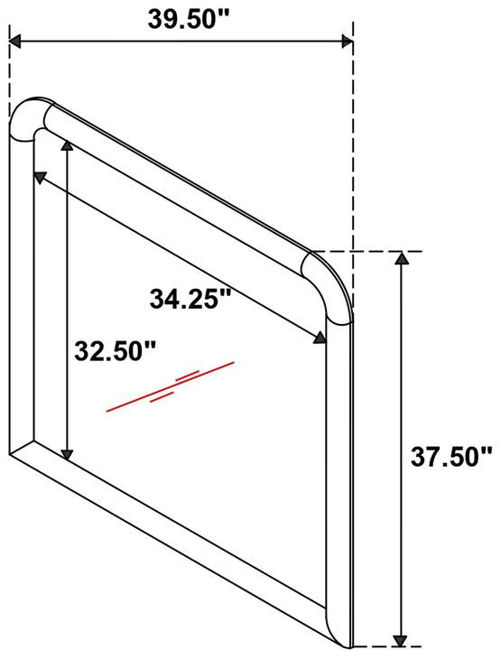Amsbury Nutmeg Dresser Mirror
