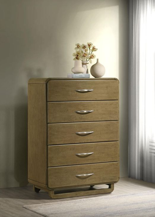 Amsbury Nutmeg 5 Drawer Chest