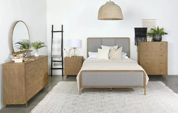 Arini Sand Wash 3 Drawer Nightstand
