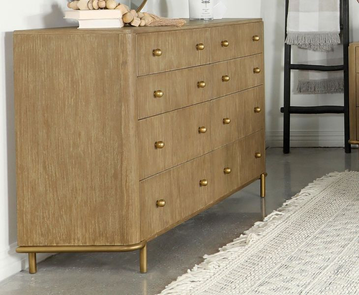 Arini Sand Wash 8 Drawer Dresser
