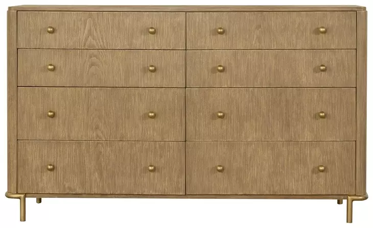 Arini Sand Wash 8 Drawer Dresser