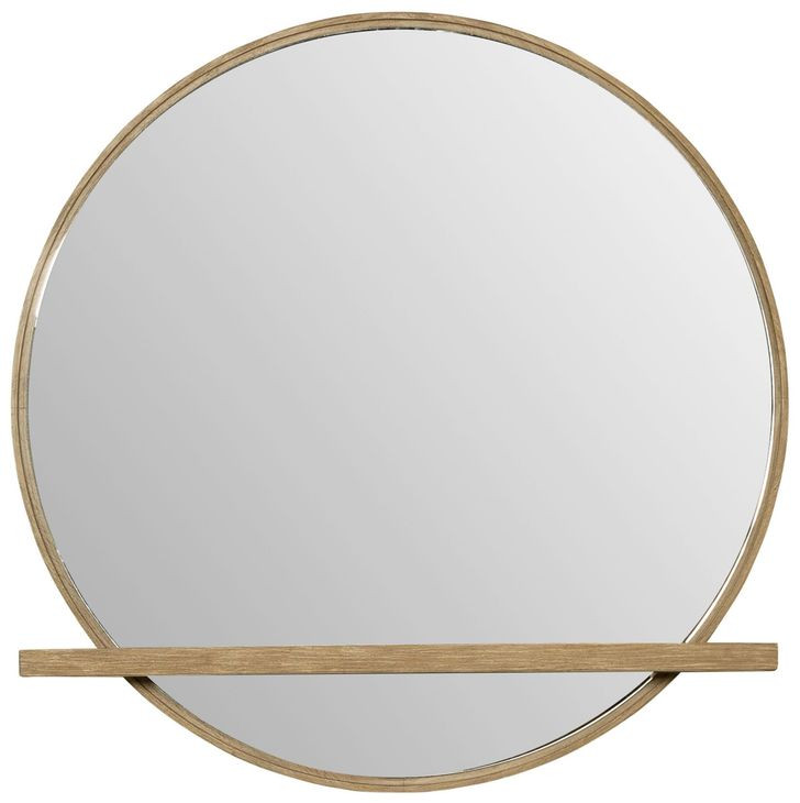 Arini Sand Wash Round Dresser Mirror