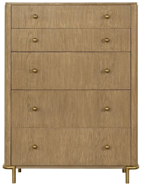 Arini Sand Wash 5 Drawer Chest