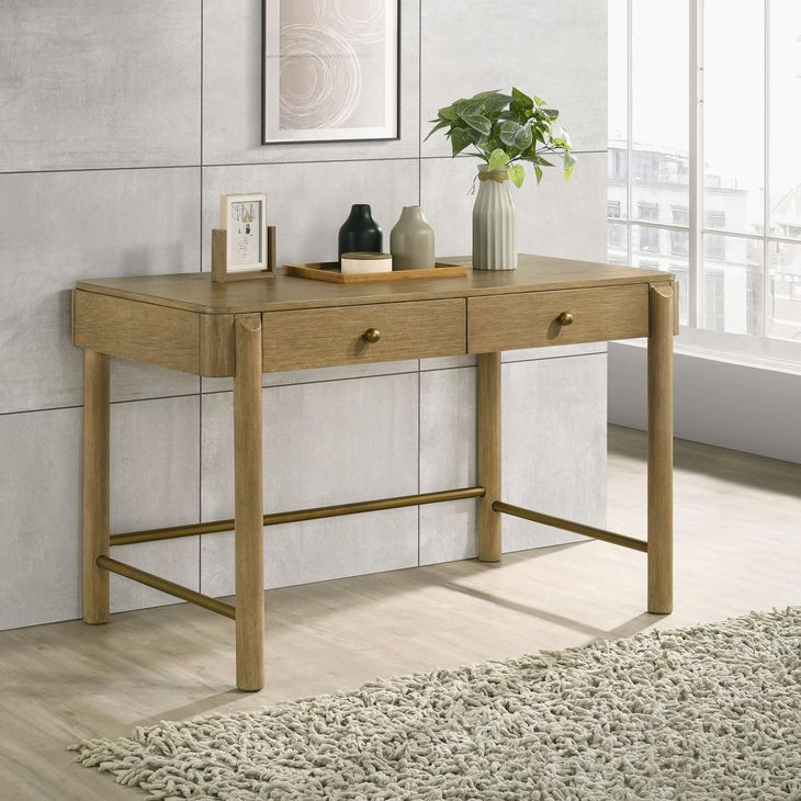 Arini Sand Wash 2 Drawer Vanity Desk
