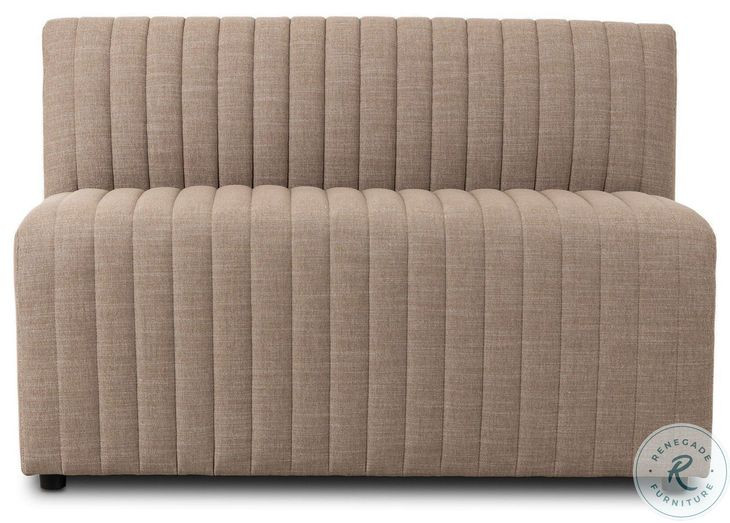 Augustine Crypton Nomad Taupe Performance Fabric 49" Dining Banquette