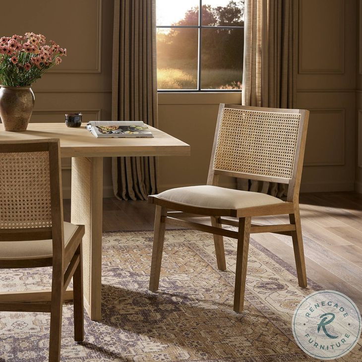 Sage Savile Flax Performance Fabric Dining Chair Set of 2