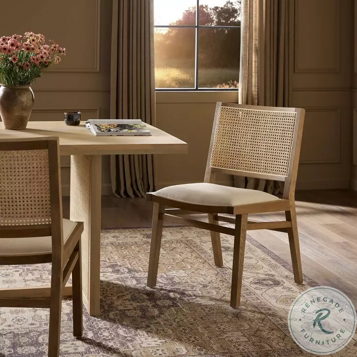 Sage Savile Flax Performance Fabric Dining Chair Set of 2