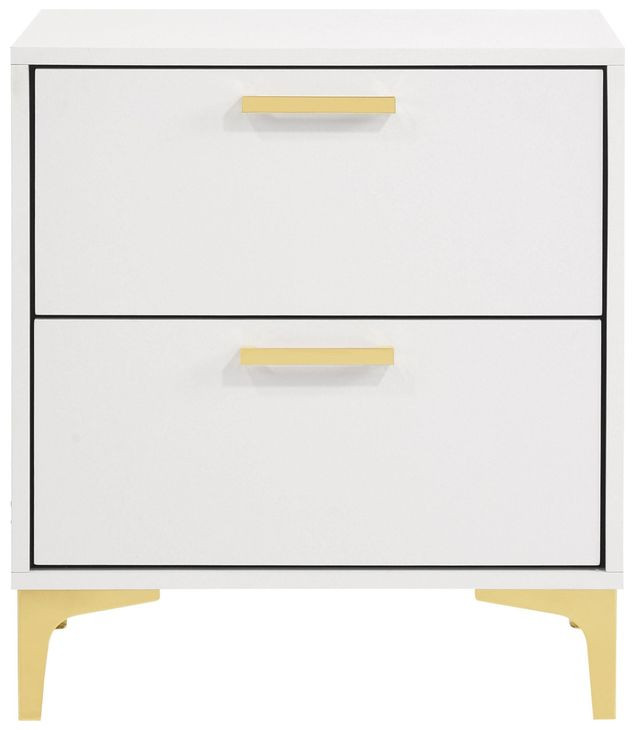 Kendall White 2 Drawer Nightstand