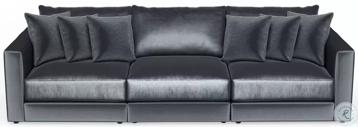 Remington Slate Modular 131" Sofa