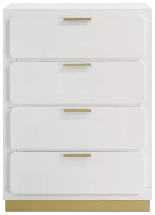 Caraway White 4 Drawer Chest